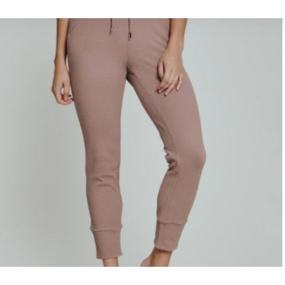 7Diamonds Slim Women's Jogger Mauve  Leisure wear Knit Texture Breathable Fabric